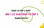 Bài 7.22 SGK Toán 10 tập 2 Kết nối tri thức